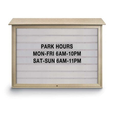 United Visual Products Indoor Enclosed Combo Board, 72"x36", Bronze Frame/Black Porc & Keylime UVCB7236BZ-BLKPORC-KEYLIME